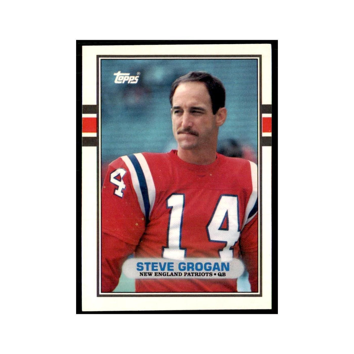 1989 Topps Traded Steve Grogan Patriots #126T