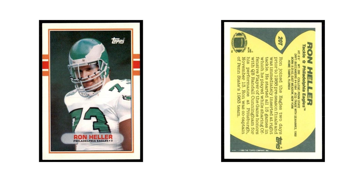 1989 Topps Traded Ron Heller RC Eagles #20T