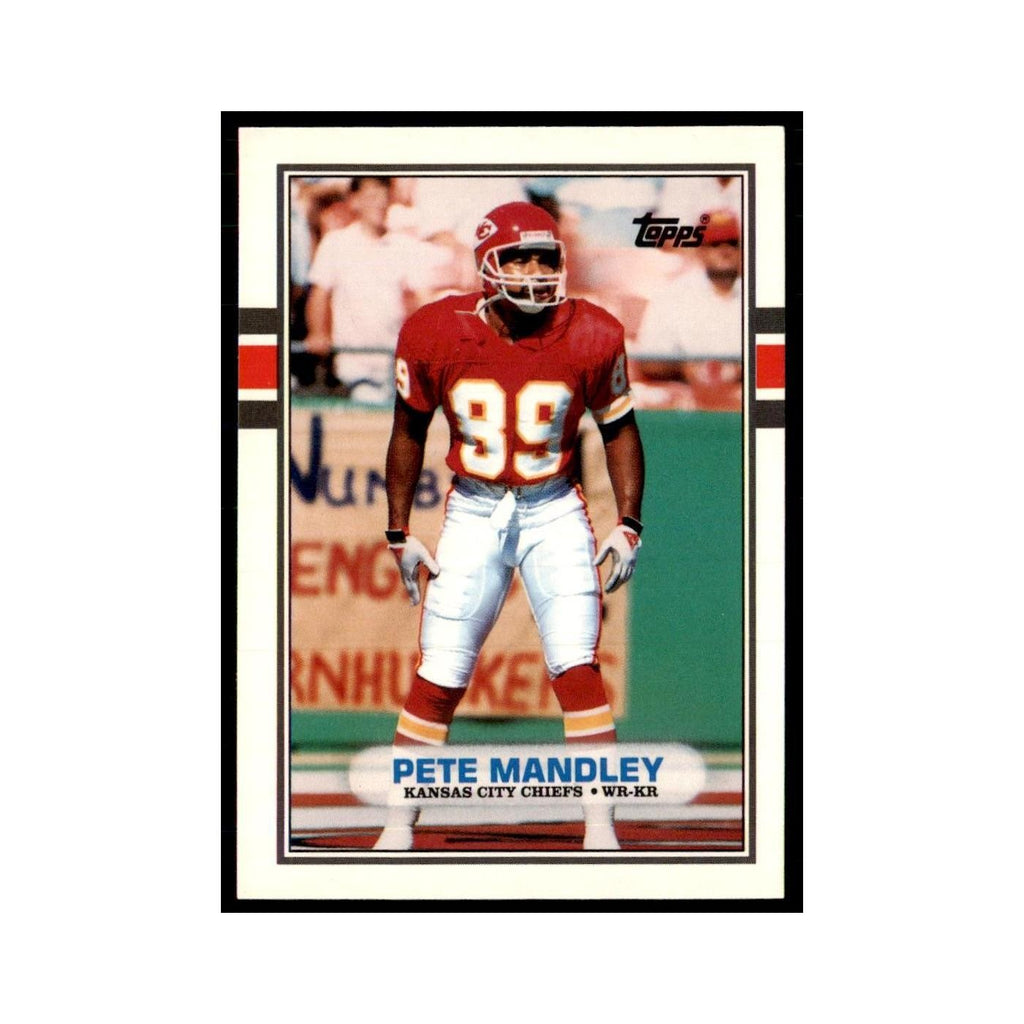 1989 Topps Traded Pete Mandley Chiefs #12T