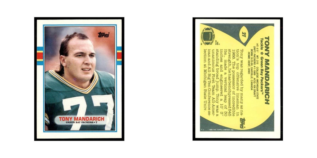 1989 Topps Traded Tony Mandarich Packers #2T