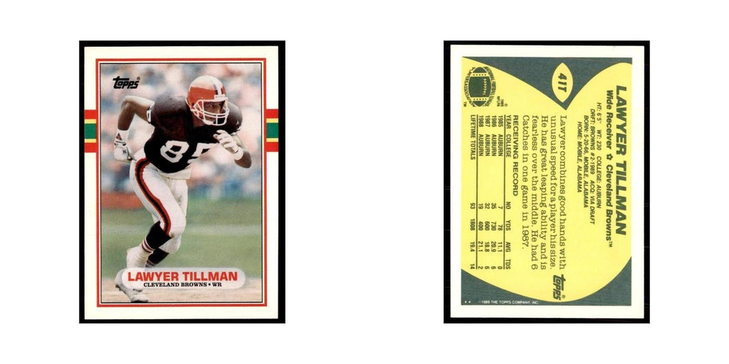 1989 Topps Traded Lawyer Tillman Browns #41T