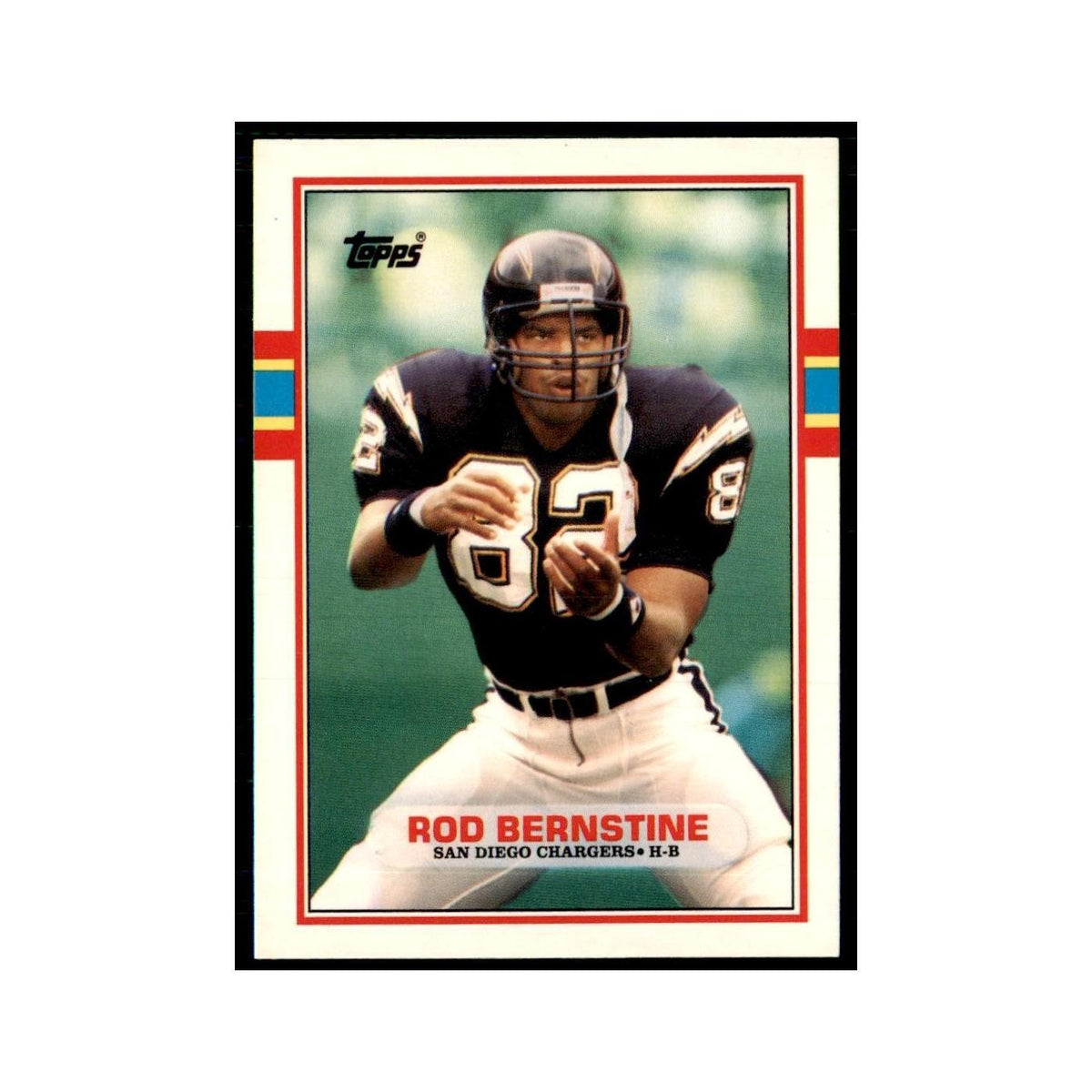 1989 Topps Traded Rod Bernstine RC San Diego Chargers #35T