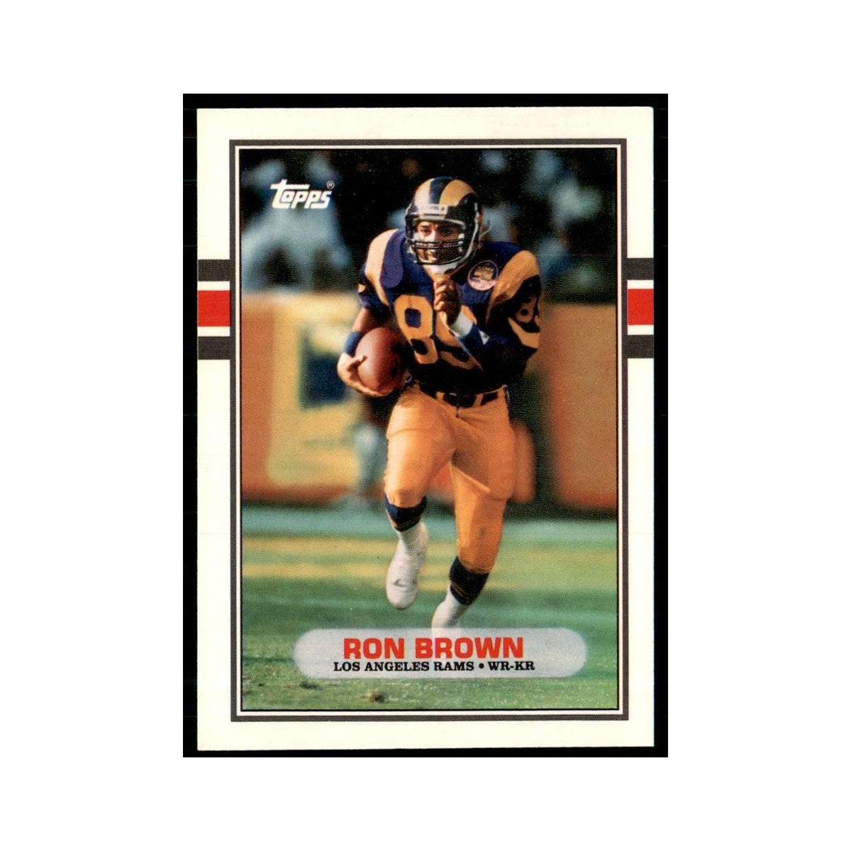 1989 Topps Traded Ron Brown Rams #34T