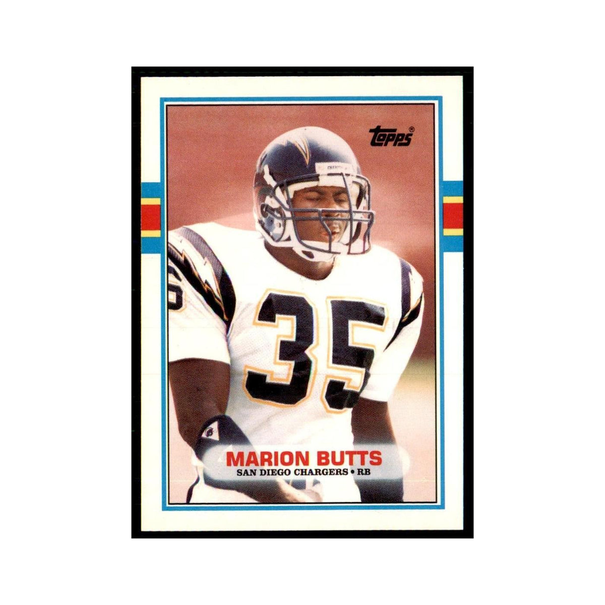 1989 Topps Traded Marion Butts RC San Diego Chargers #23T