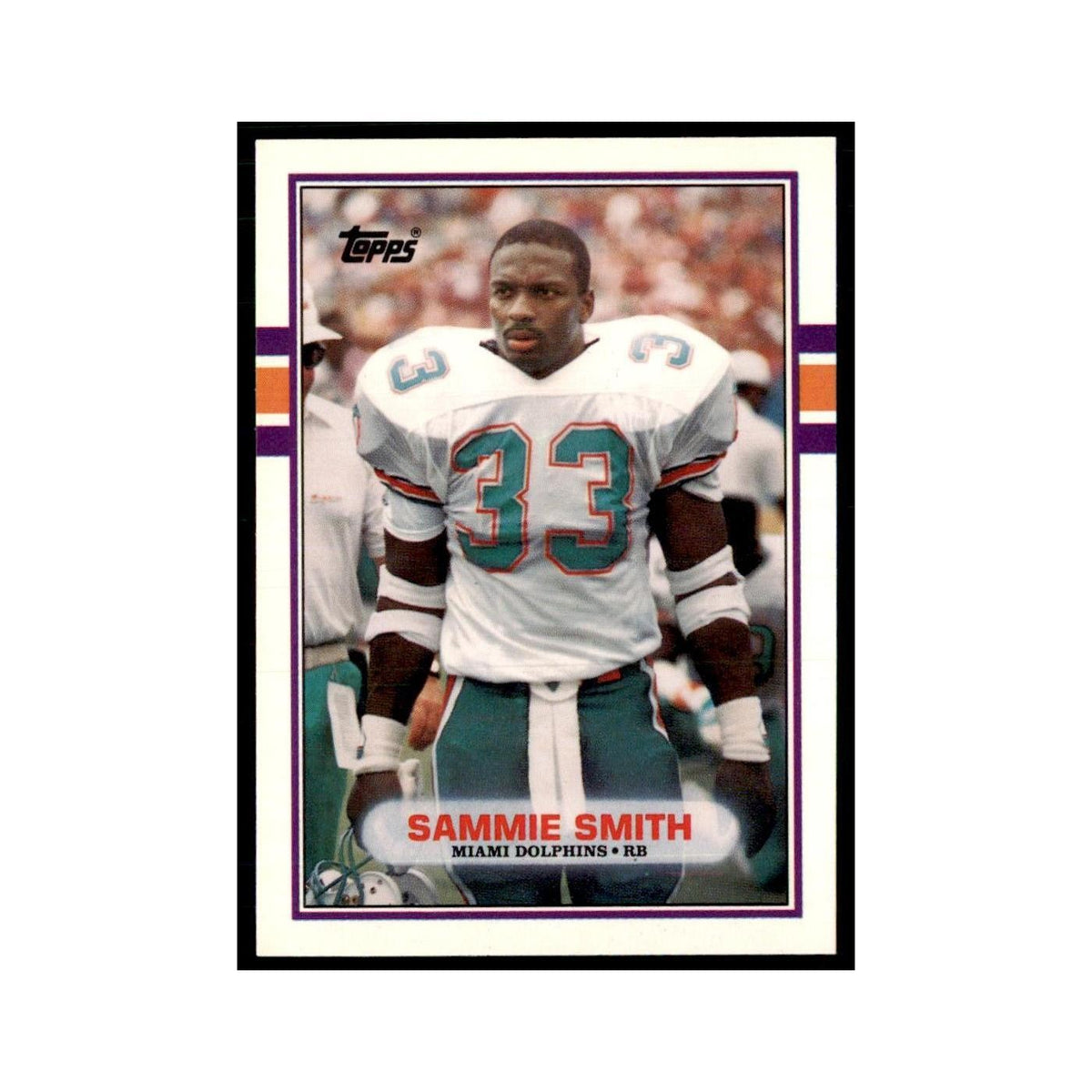1989 Topps Traded Sammie Smith RC Dolphins #56T