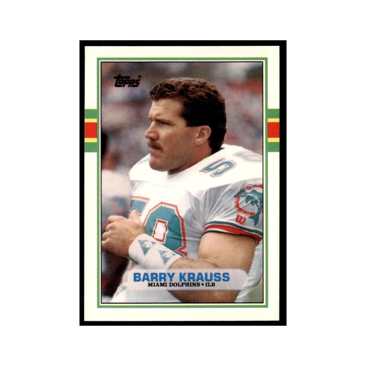 1989 Topps Traded Barry Krauss Dolphins #63T