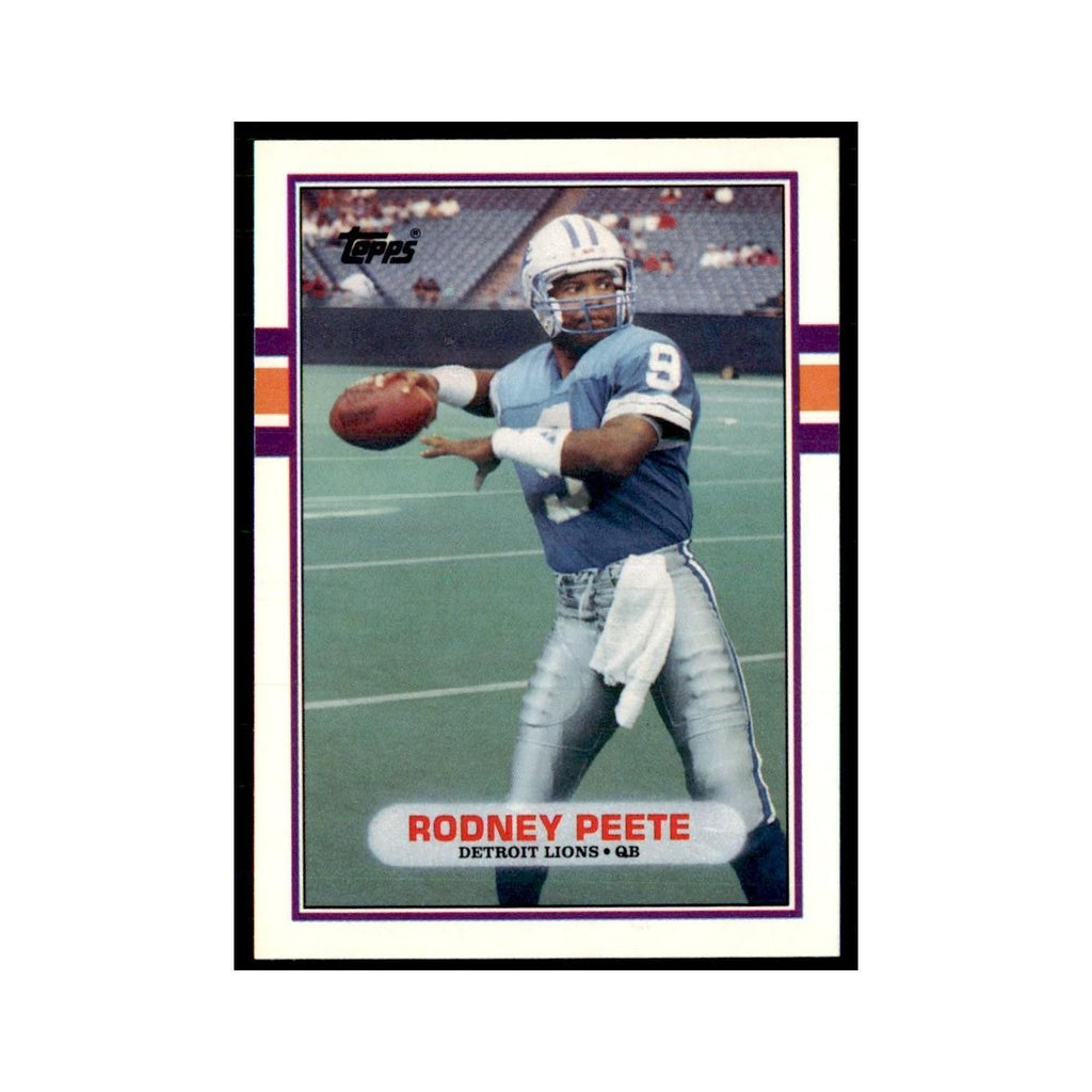 1989 Topps Traded Rodney Peete RC Lions #9T