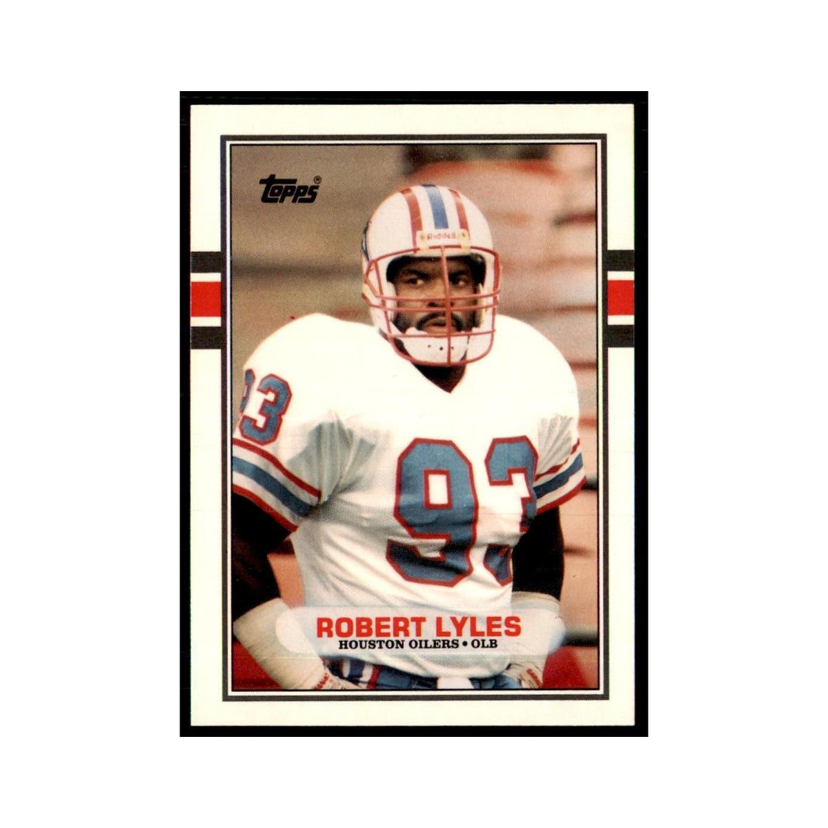 1989 Topps Traded Robert Lyles RC Houston Oilers #130T