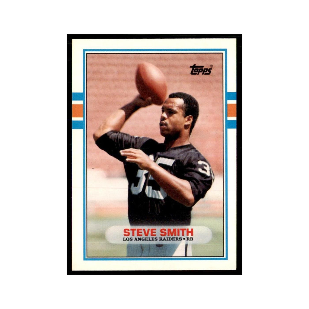 1989 Topps Traded Steve Smith RC Los Angeles Raiders #11T