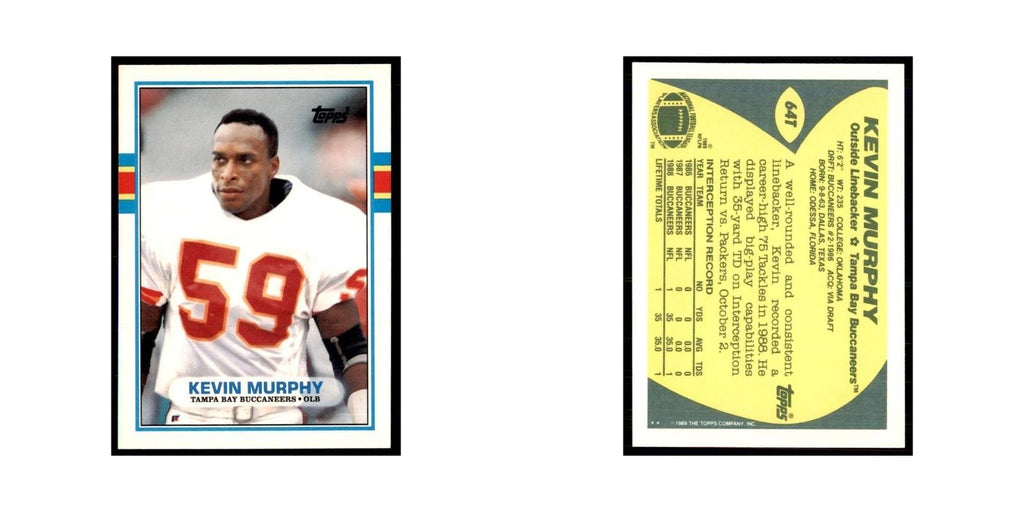 1989 Topps Traded Kevin Murphy RC Buccaneers #64T