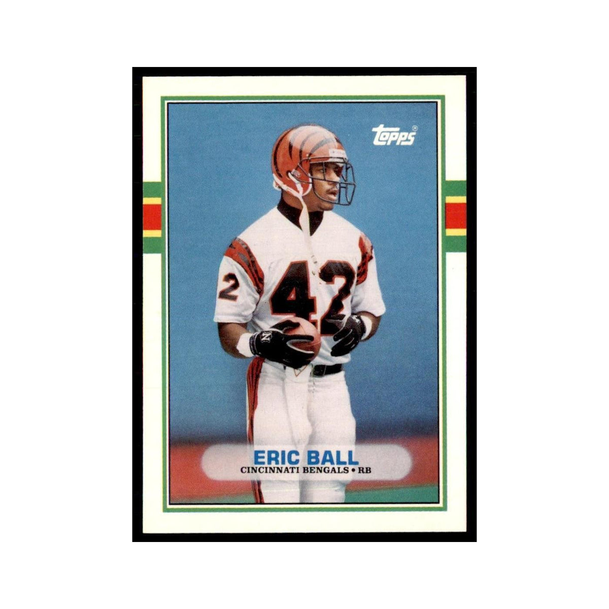 1989 Topps Traded Eric Ball RC Bengals #1T