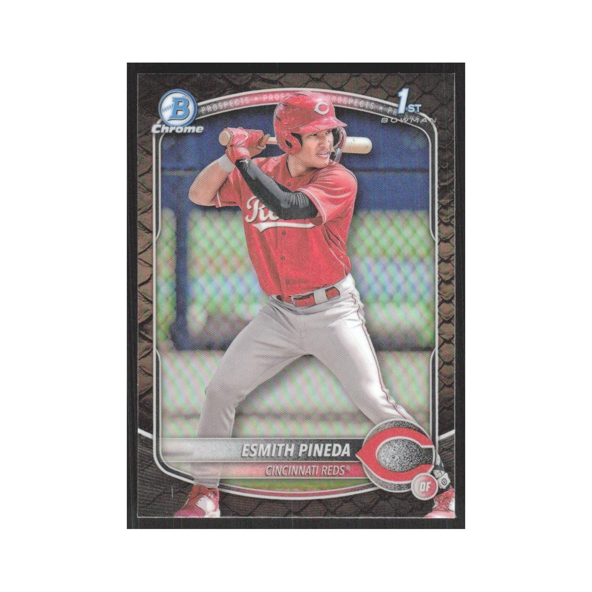 2025 Bowman Chrome Prospects Snakeskin Esmith Pineda Reds #BCP-37
