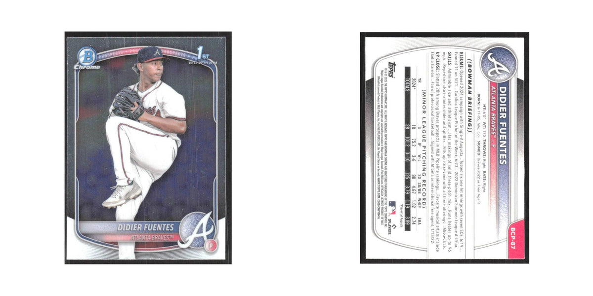 2025 Bowman Chrome Prospects Didier Fuentes Braves #BCP-87