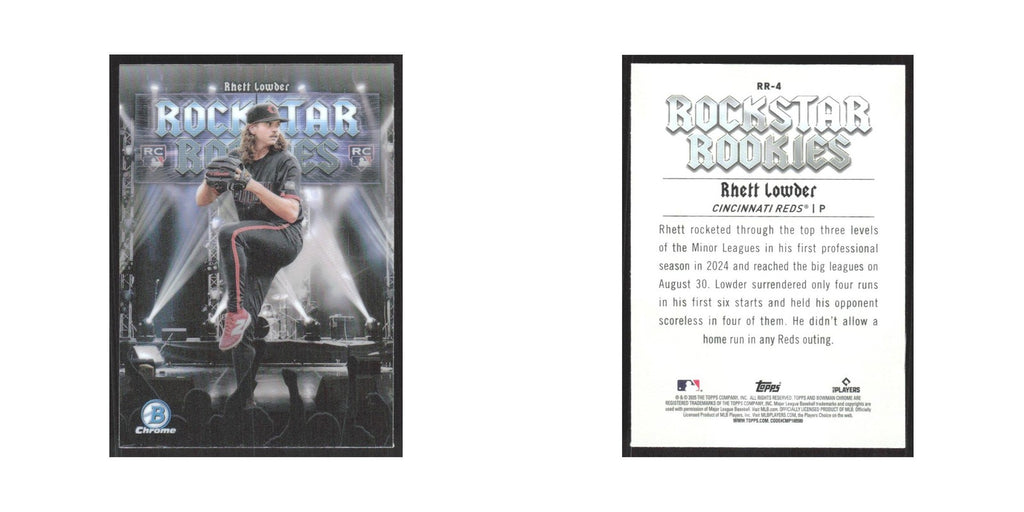 2025 Bowman Rockstar Rookies Rhett Lowder Reds #RR-4