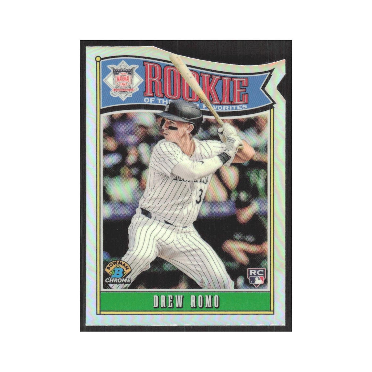2025 Bowman Rookie of the Year Favorites Drew Romo Rockies #ROY-9