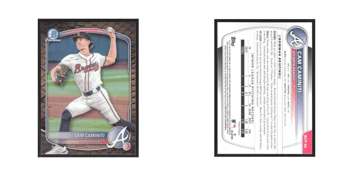 2025 Bowman Chrome Prospects Snakeskin Cam Caminiti Braves #BCP-46