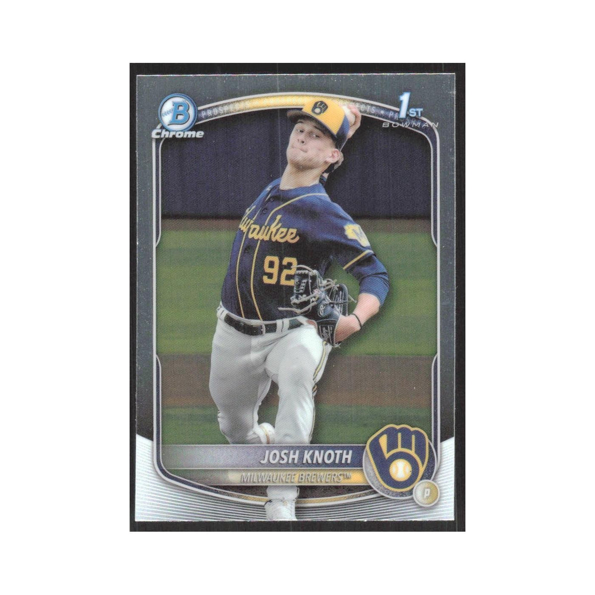 2025 Bowman Chrome Prospects Josh Knoth Brewers #BCP-136