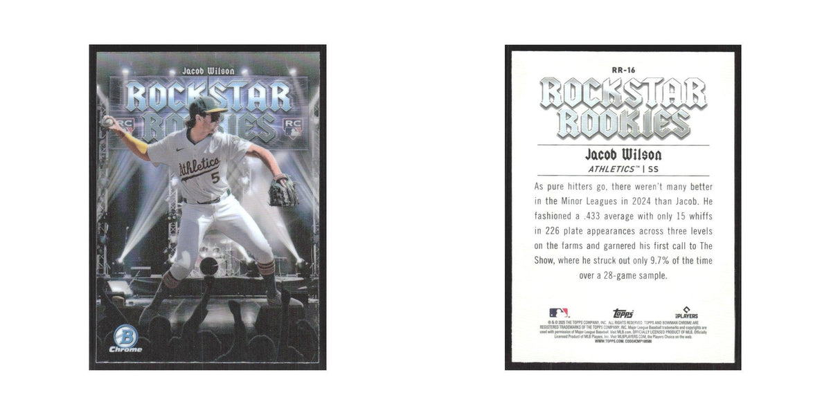 2025 Bowman Rockstar Rookies Jacob Wilson Athletics #RR-16