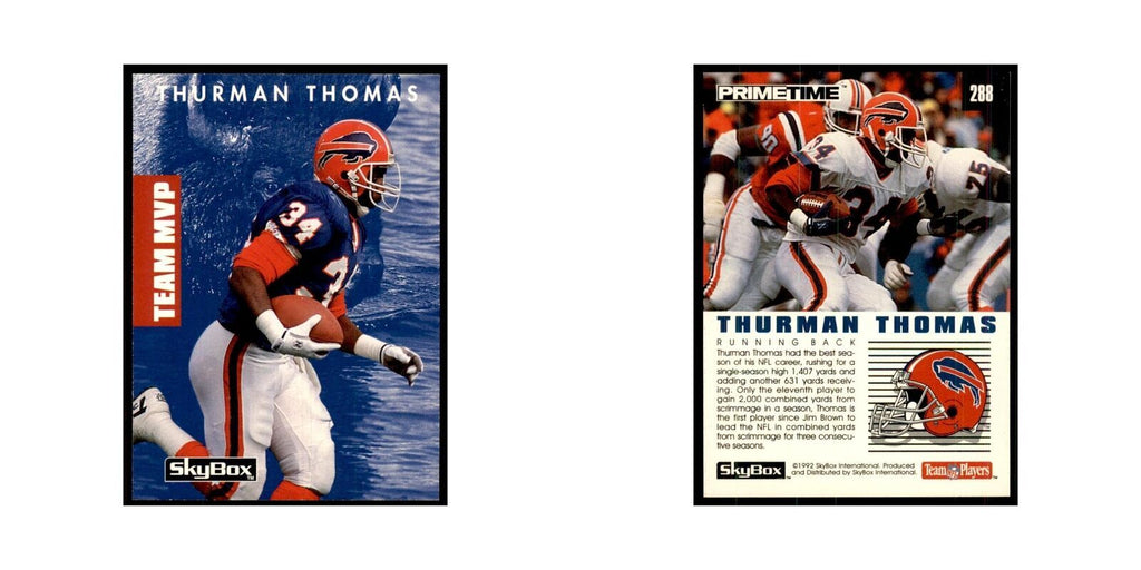 1992 SkyBox Primetime Thurman Thomas Bills #288