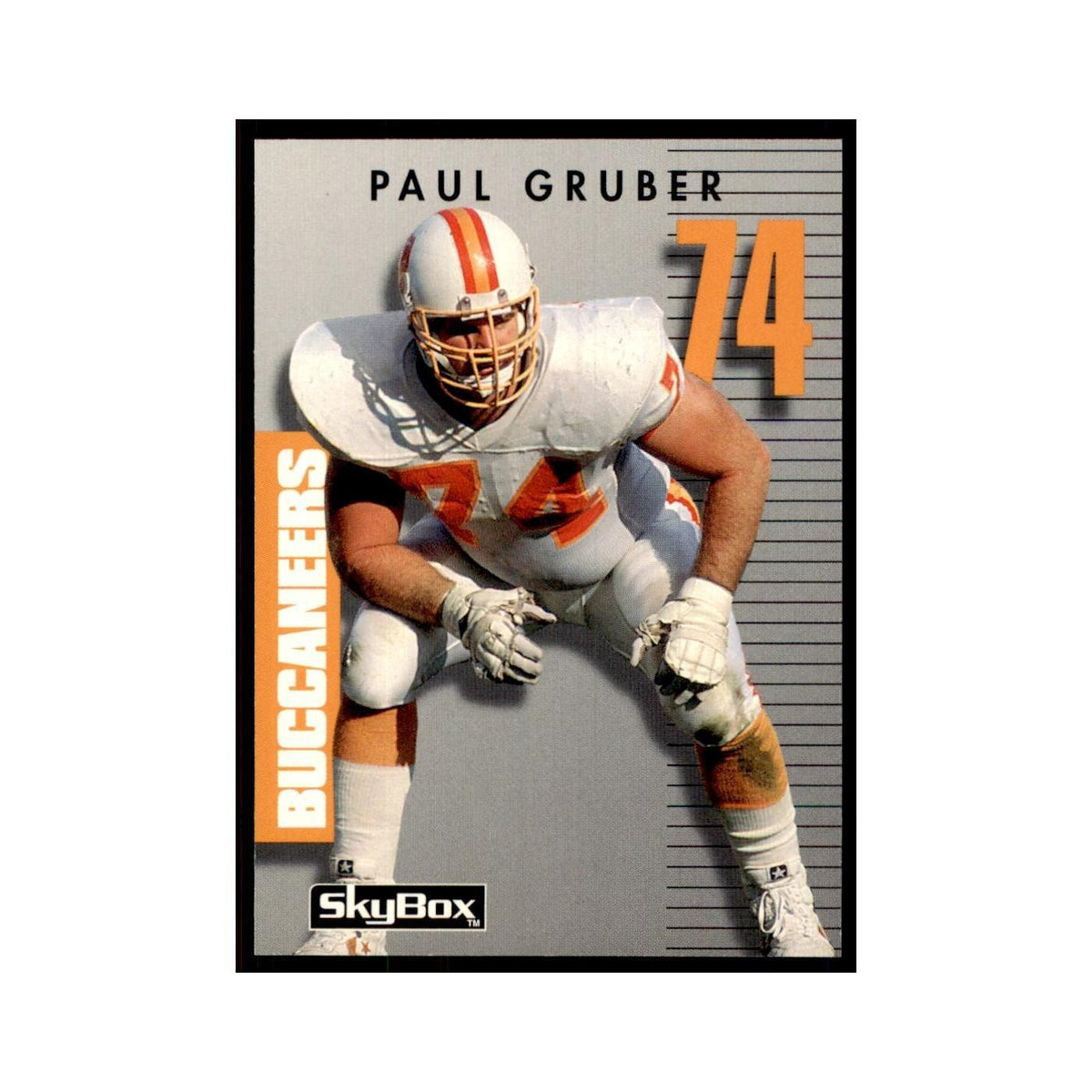 1992 SkyBox Primetime Paul Gruber Buccaneers #018