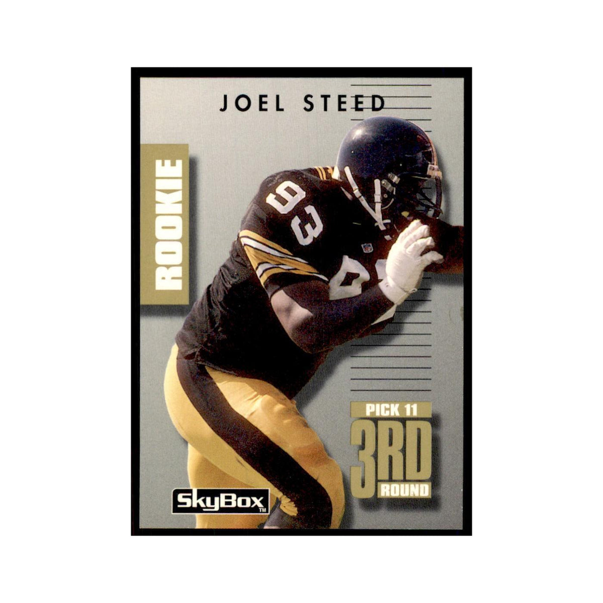 1992 SkyBox Primetime Joel Steed RC Steelers #037