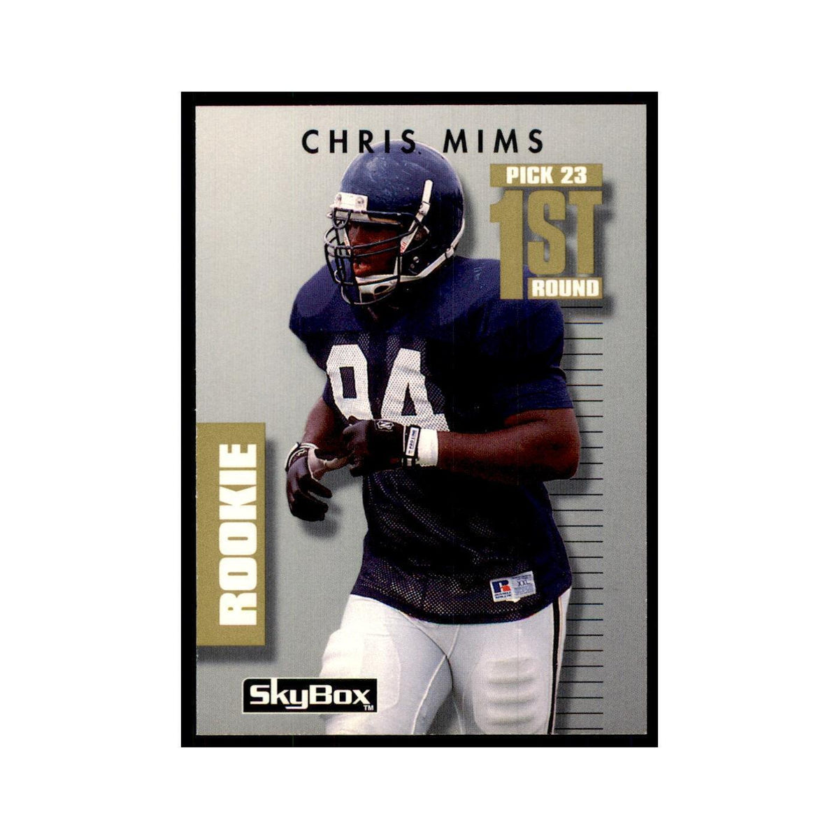 1992 SkyBox Primetime Chris Mims RC San Diego Chargers #174