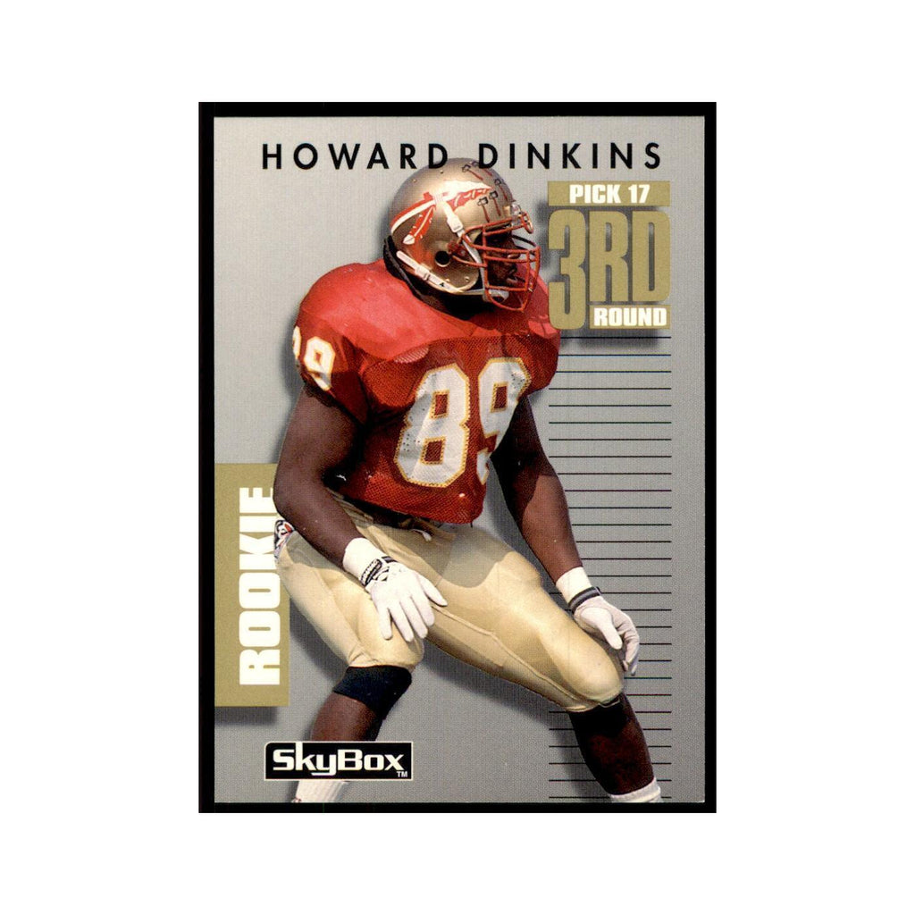 1992 SkyBox Primetime Howard Dinkins RC Falcons #336