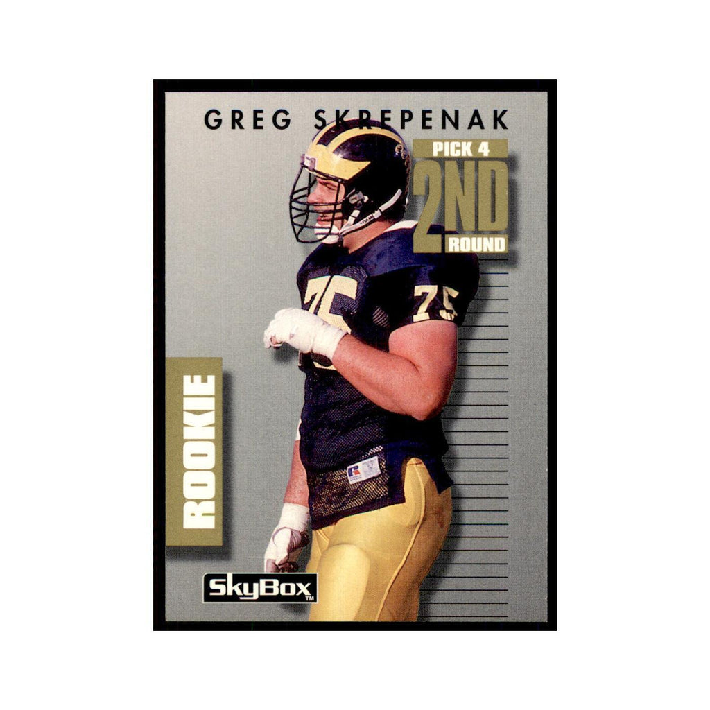 1992 SkyBox Primetime Greg Skrepenak RC Los Angeles Raiders #239