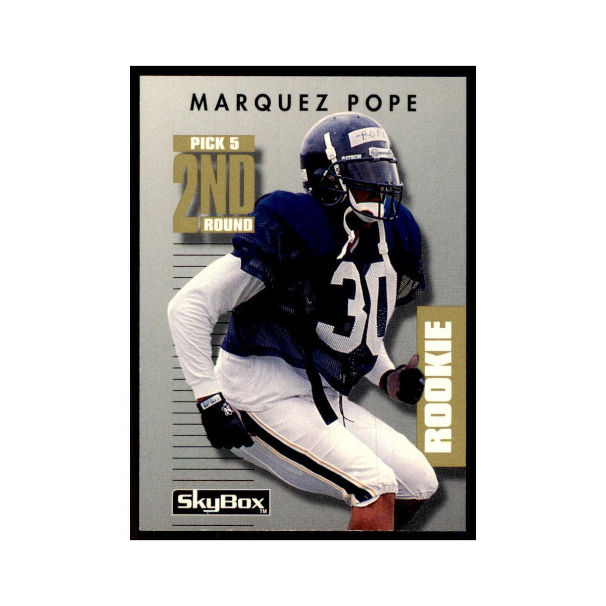 1992 SkyBox Primetime Marquez Pope RC San Diego Chargers #047