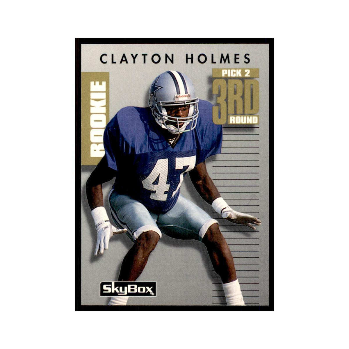 1992 SkyBox Primetime Clayton Holmes RC Cowboys #079