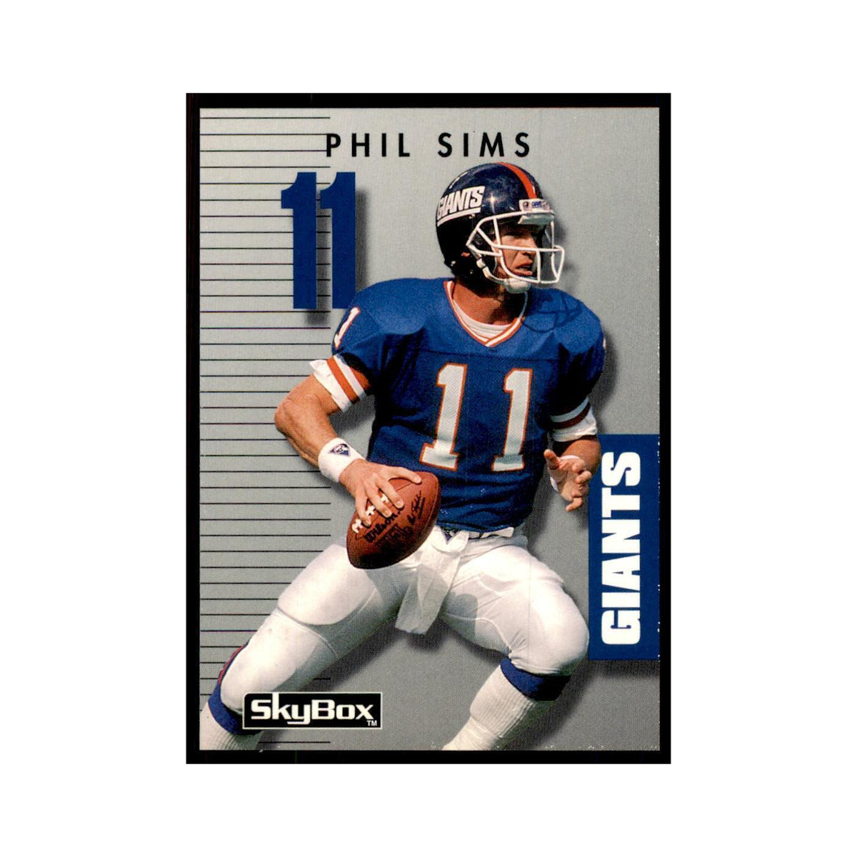 1992 SkyBox Primetime Phil Simms Giants #215