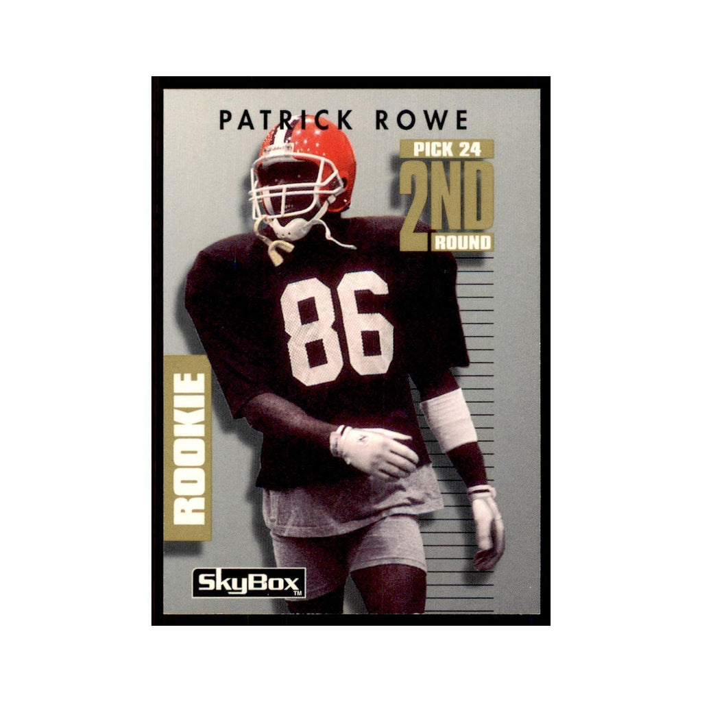 1992 SkyBox Primetime Patrick Rowe RC Browns #133