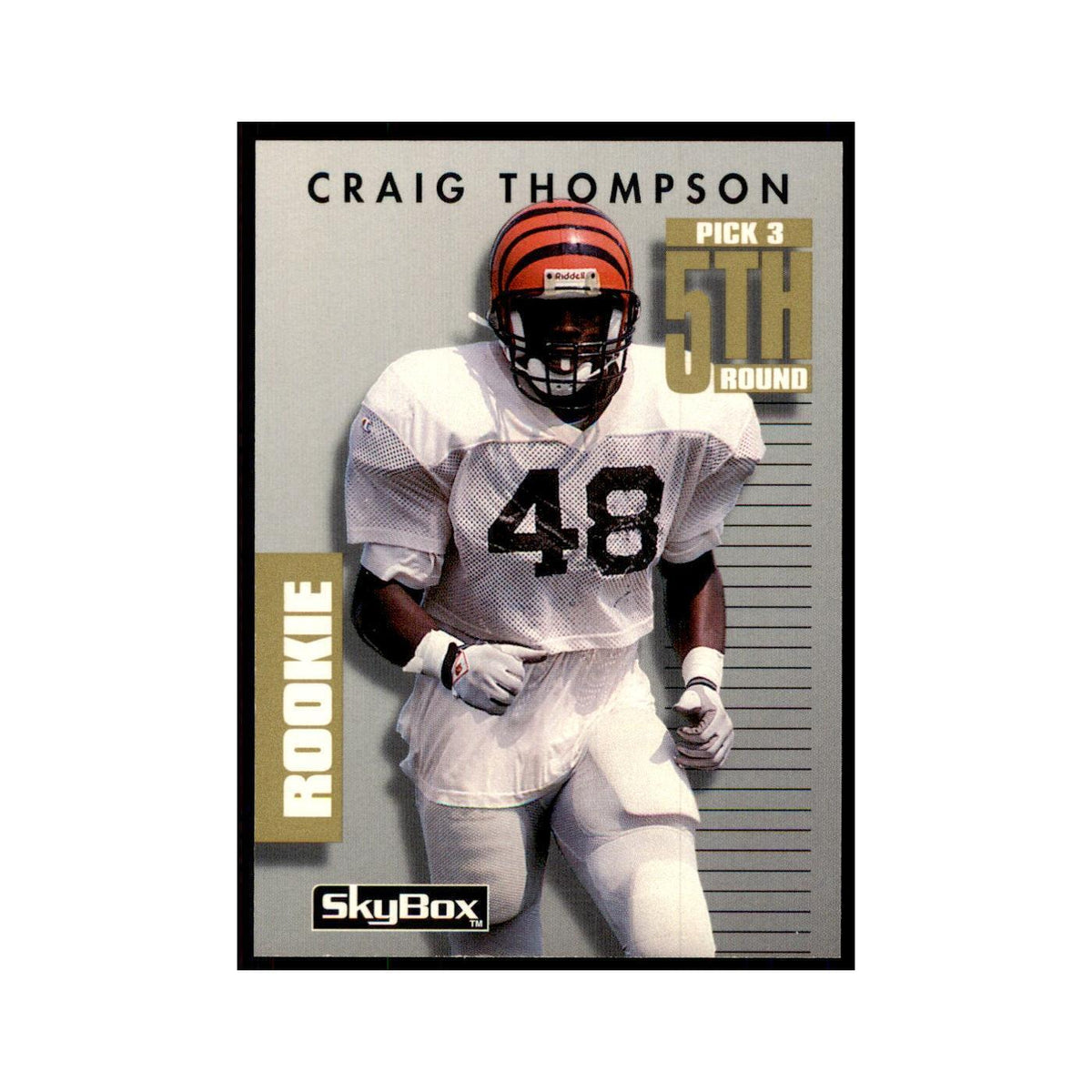 1992 SkyBox Primetime Craig Thompson RC Bengals #233