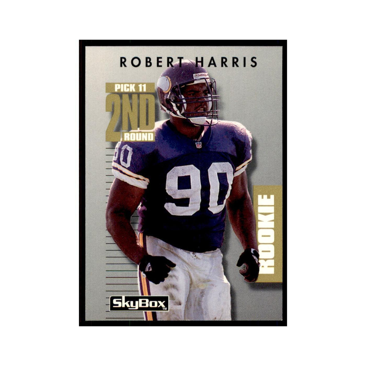 1992 SkyBox Primetime Robert Harris RC Vikings #247