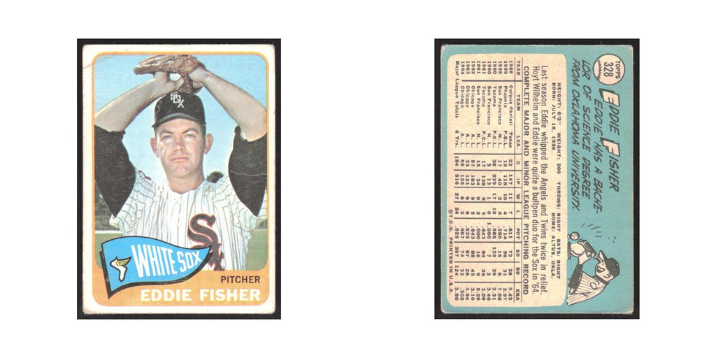 1965 Topps (damaged) Eddie Fisher White Sox #328