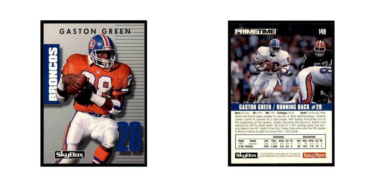 1992 SkyBox Primetime Gaston Green Broncos #149