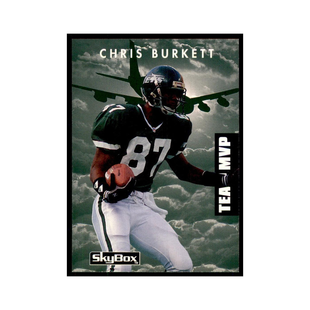 1992 SkyBox Primetime Chris Burkett Jets #181