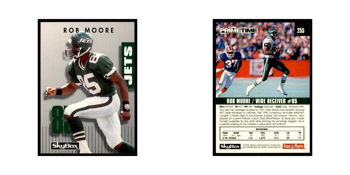 1992 SkyBox Primetime Rob Moore Jets #255