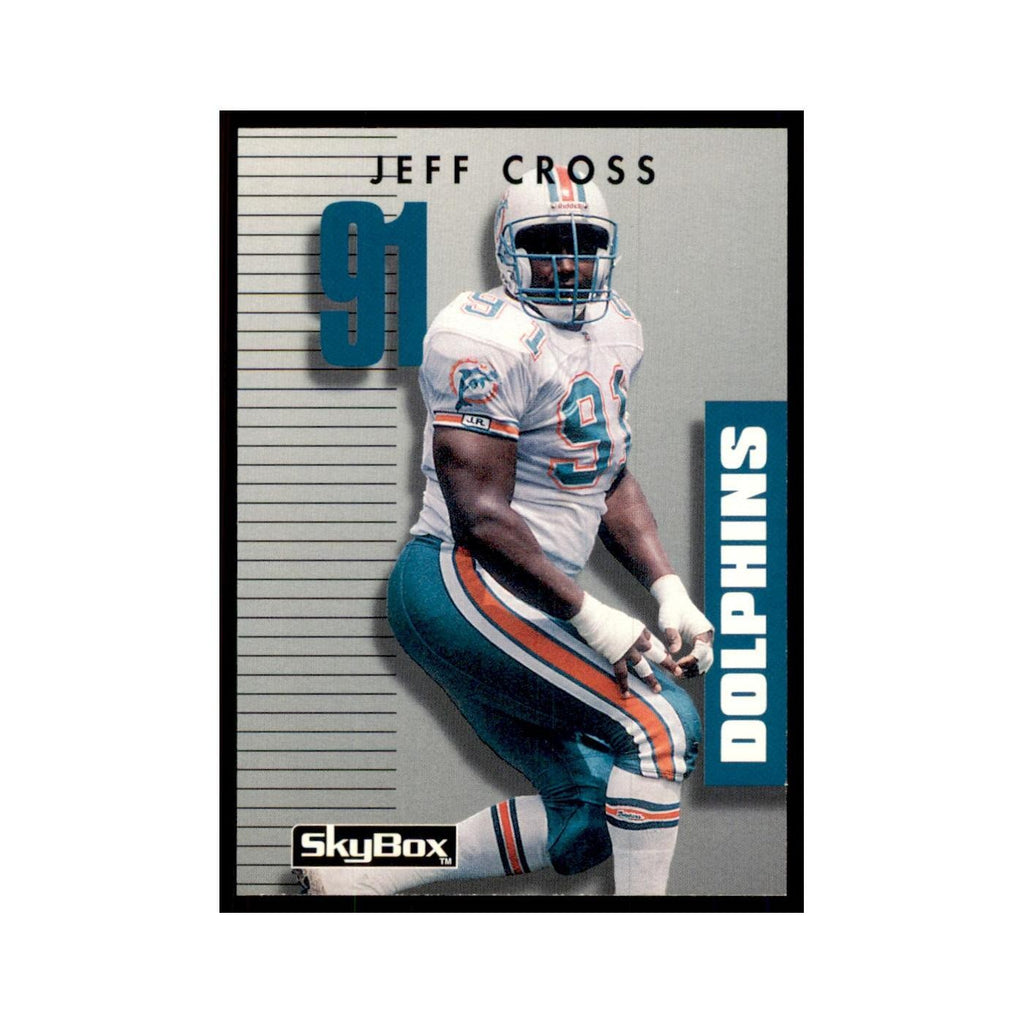 1992 SkyBox Primetime Jeff Cross Dolphins #290