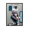 1992 SkyBox Primetime Jeff Cross Dolphins #290