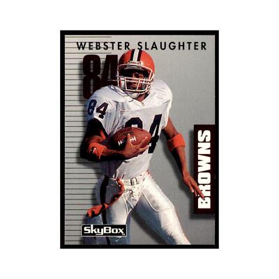 1992 SkyBox Primetime Webster Slaughter Browns #154