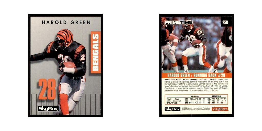 1992 SkyBox Primetime Harold Green Bengals #258