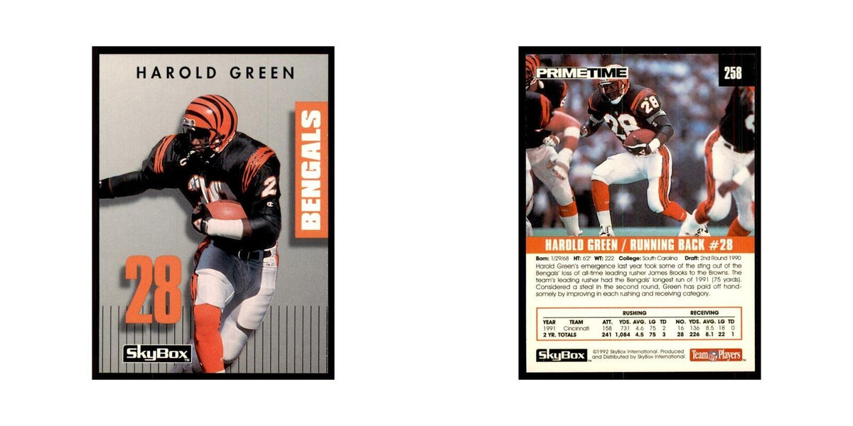 1992 SkyBox Primetime Harold Green Bengals #258