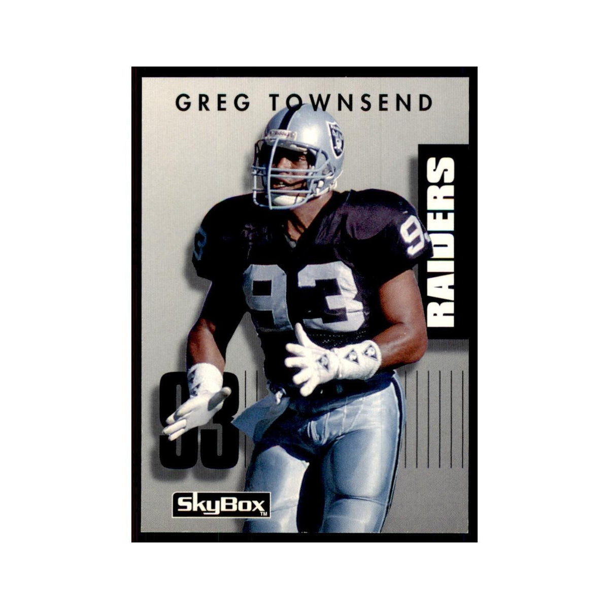 1992 SkyBox Primetime Greg Townsend Los Angeles Raiders #279