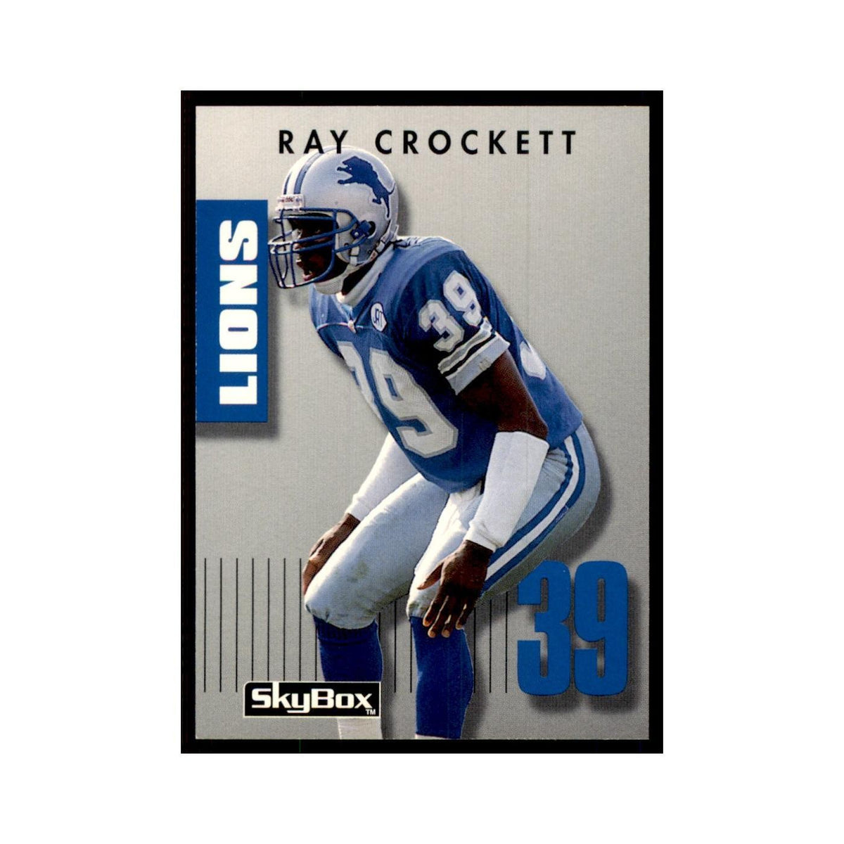 1992 SkyBox Primetime Ray Crockett Lions #158
