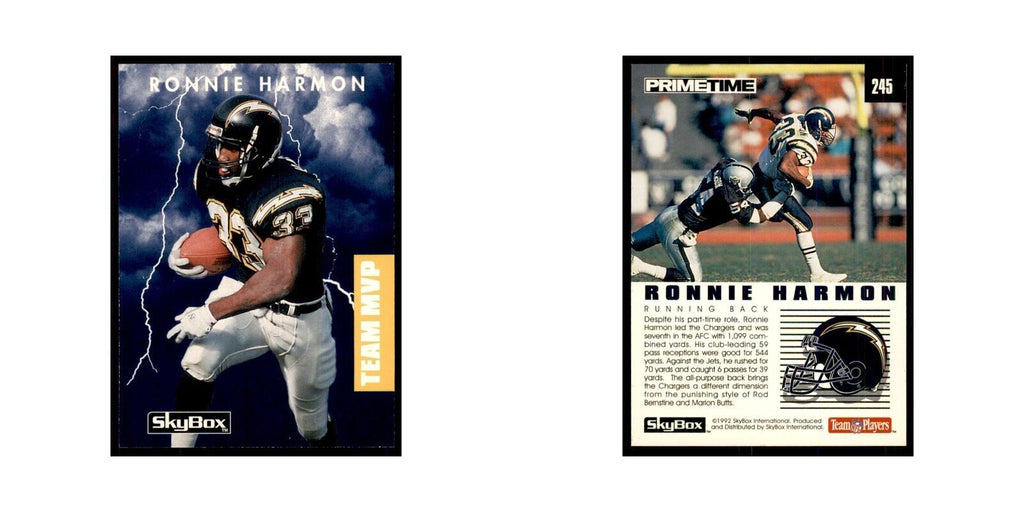 1992 SkyBox Primetime Ronnie Harmon San Diego Chargers #245