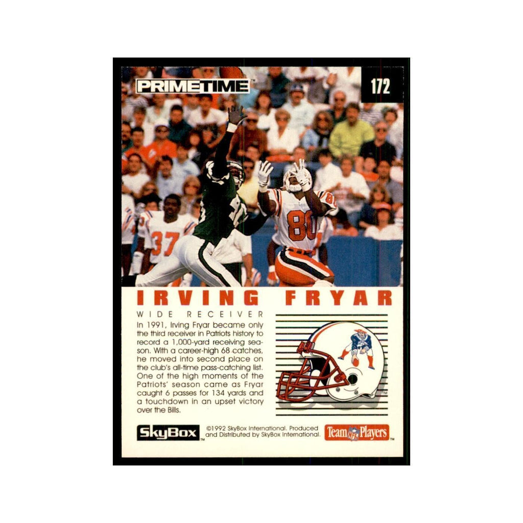 1992 SkyBox Primetime Irving Fryar Patriots #172