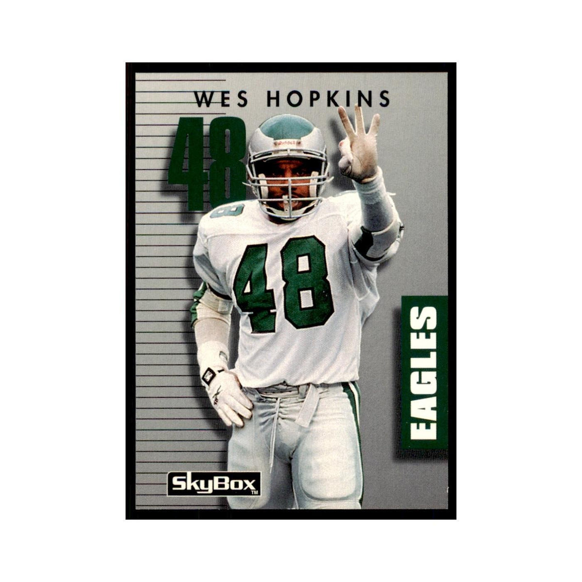 1992 SkyBox Primetime Wes Hopkins Eagles #196