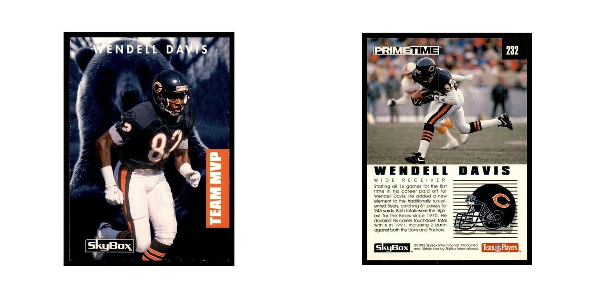 1992 SkyBox Primetime Wendell Davis Bears #232