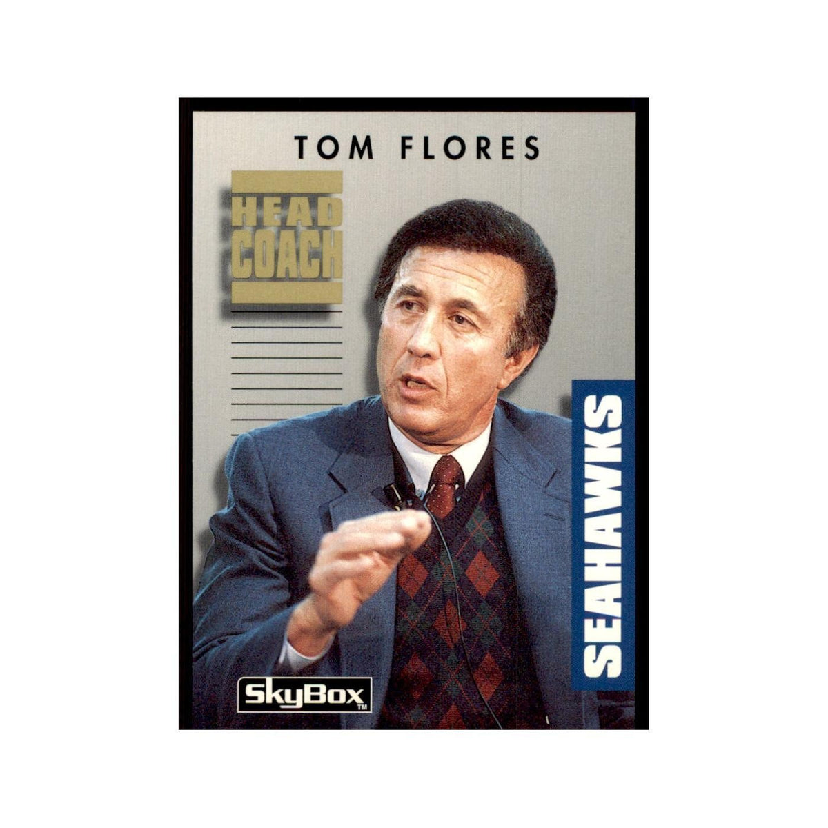1992 SkyBox Primetime Tom Flores Seahawks #259